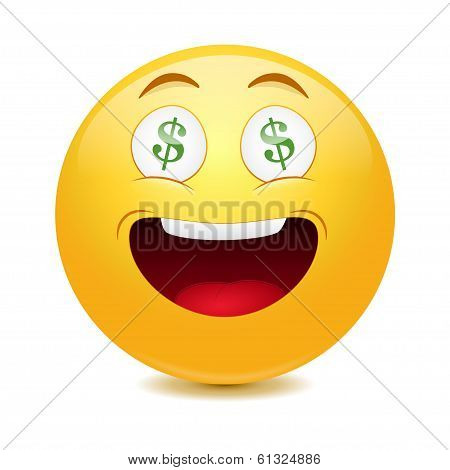 Dollar emoticon