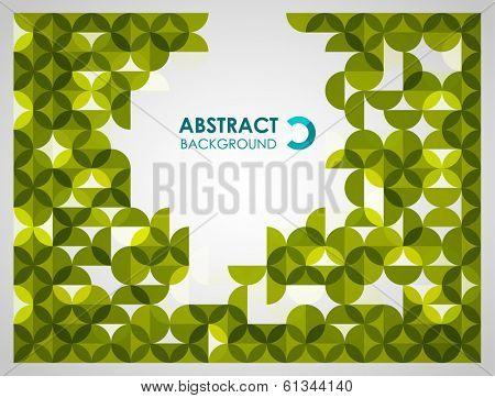 Greeen modern geometrical abstract background