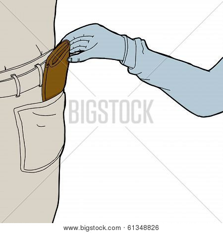 Theif Stealing Wallet