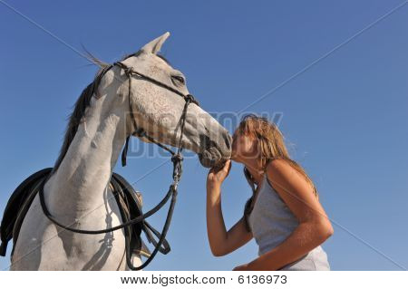 Teen e cavallo arabo