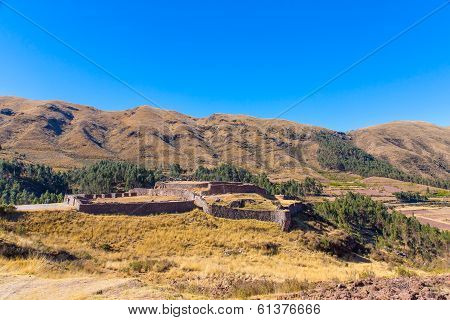 Puca Pucara, Ancient Inca Fortress, Cuzco, Peru. South America