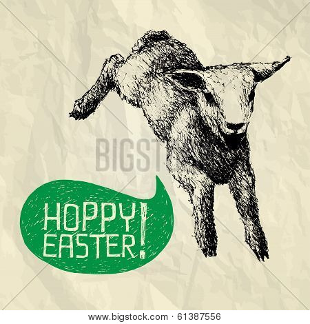 Hoppy (jump) Easter! - Happy Easter Card