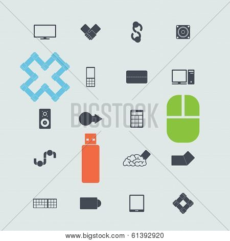 Set of web icons