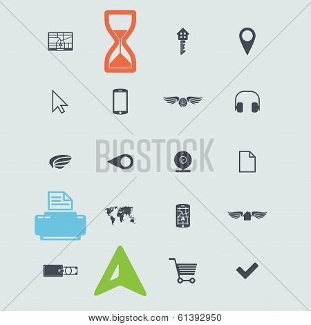 Set of web icons