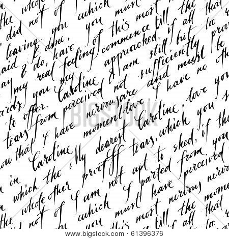 Lover letter. Vector pattern