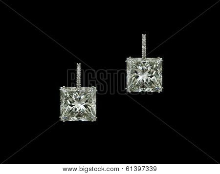 Princess Diamonds Earrings