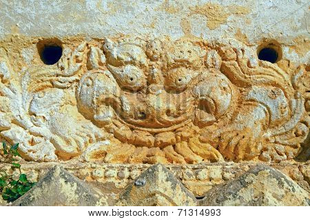 Near Shwegy Gyi Temple Ornament. Bagan. Myanmar