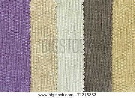 Multi Color Fabric Texture Samples