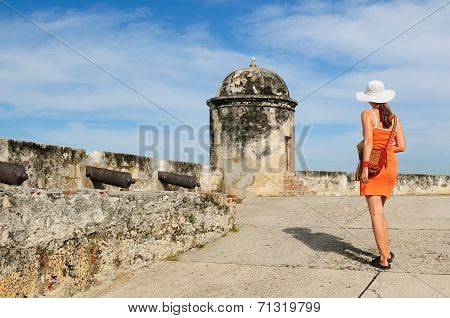 Colombia, View On The Old Cartagena