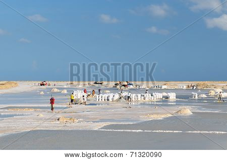 Employee In A Salt Mine In Colombia