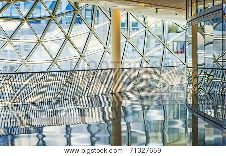 Glasswork Inside The Myzeil Center In Frankfurt