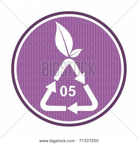 Polypropylen Recycling Icon