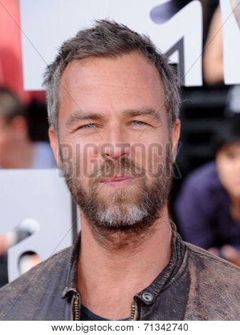 LOS ANGELES - APR 13:  JR Bourne arrives to the 2014 MTV Movie Awards  on April 13, 2014 in Los Angeles, CA.                