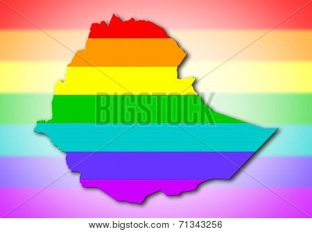 Ethiopia - Rainbow Flag Pattern