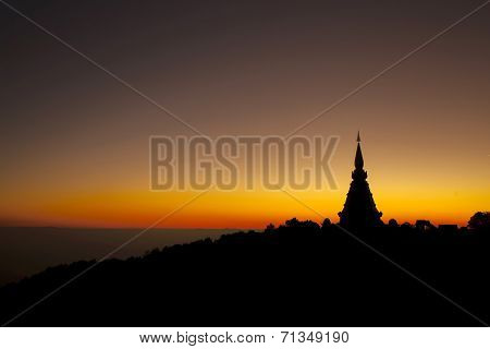 stupa silhouette