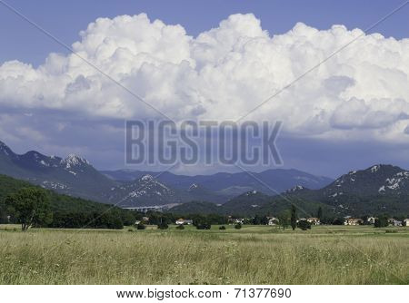 Meadow and Mountains