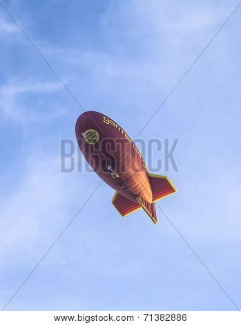 Airship With Germanwings Advertising