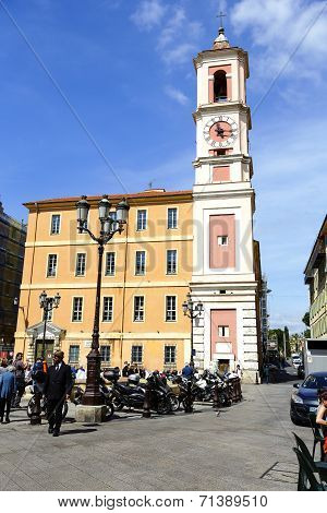 Rusca Palace And The Clock Tower In Nice