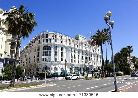 The Hotel Negresco And Promenade Des Anglais, Nice