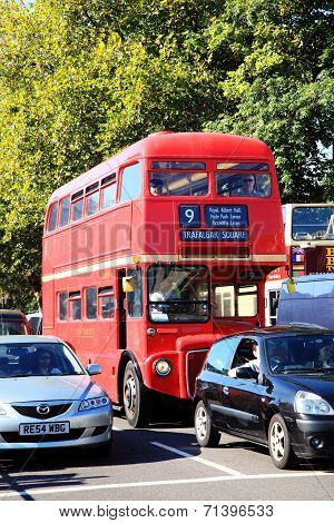 London red double decker bus