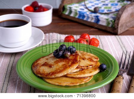 Breakfast Plate With Pancakes