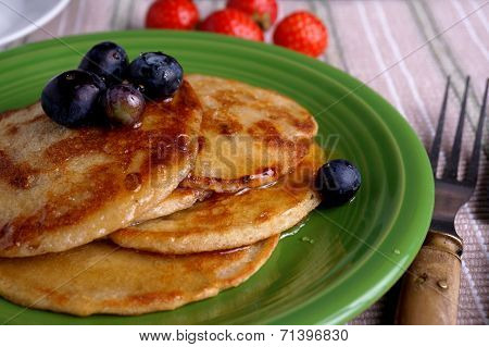Breakfast Plate With Pancakes