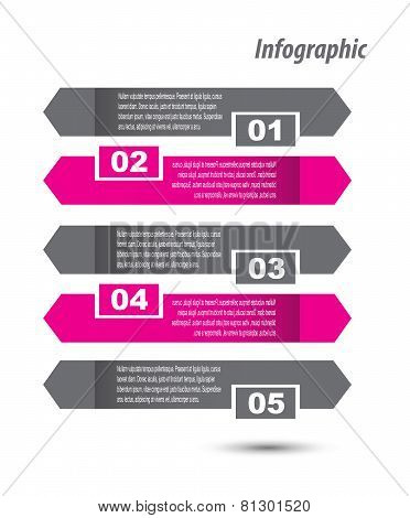 Modern design template, can be used for info-graphics,graphic or website layout vector