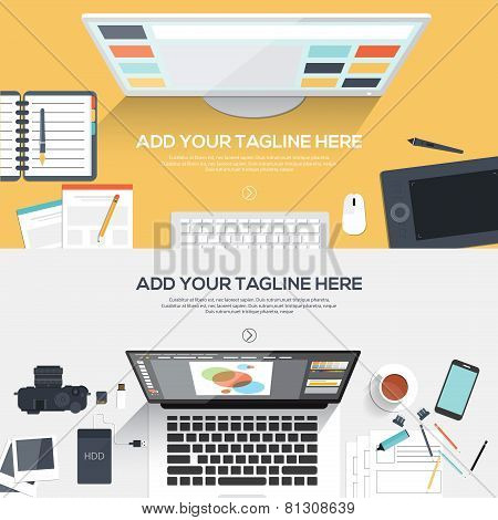 Flat Design Illustration Concept