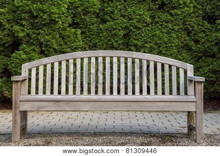 Wooden bench