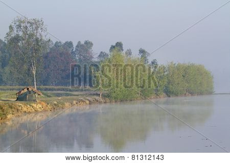 Lakeside in Bardia, Terai, Nepal
