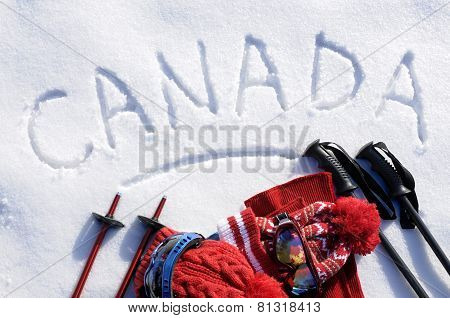 Canada Ski Background