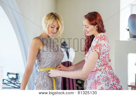 Dressmaker at work