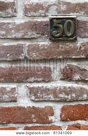 Number 50 Red Bricks