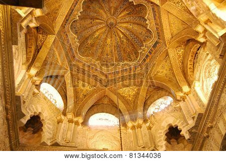 Mezquita ceiling, Cordoba.