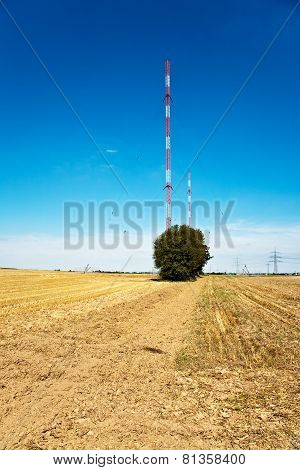 Radio Installation In Golden Acres With Blue Sky