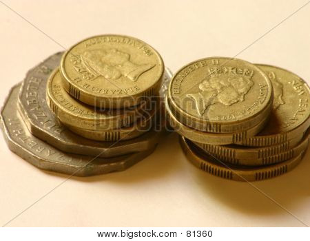 Moedas empilhadas