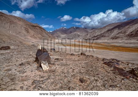 Arid Landscape In Tajikistan