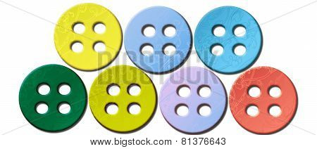 colored buttons