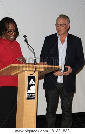LOS ANGELES - JAN 28: Marcia Thomas, Richard Walden at the 30th Anniversary of 'We Are The World' at The GRAMMY Museum on January 28, 2015 in Los Angeles, California