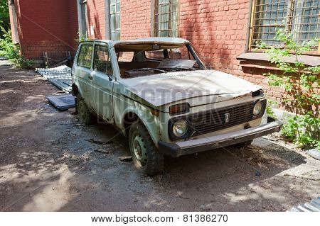 Abandoned Broken Russian Automobile