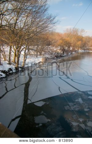dünne verstreuten ice