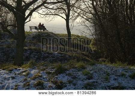Walkers Take A Break At Drakestone Point