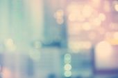Blurred Blue Cityscape Background Scene