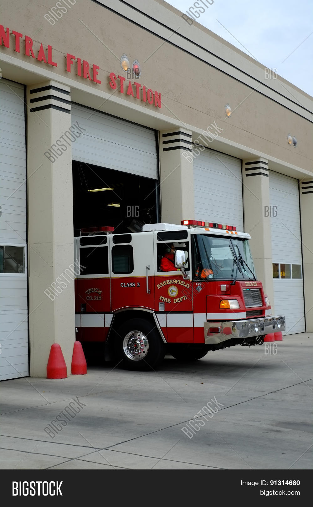 Fire Truck On Call Image & Photo (Free Trial) Bigstock