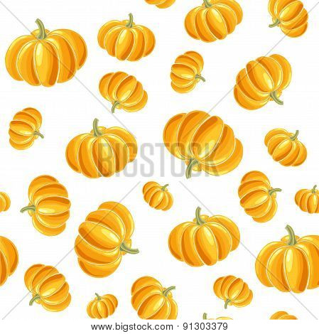Pumpkin seamless background