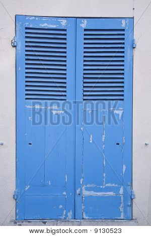 blau alten Tür