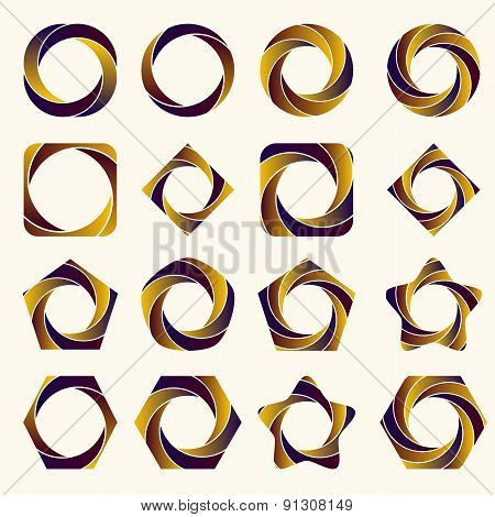 Abstract Logo Design Elements,