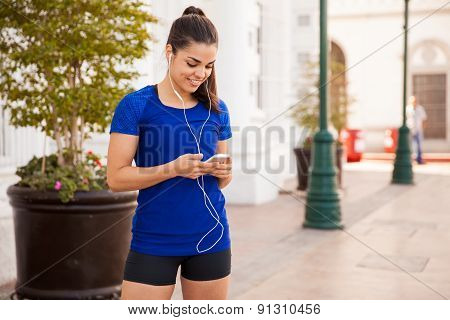 Runner Listening To Some Music
