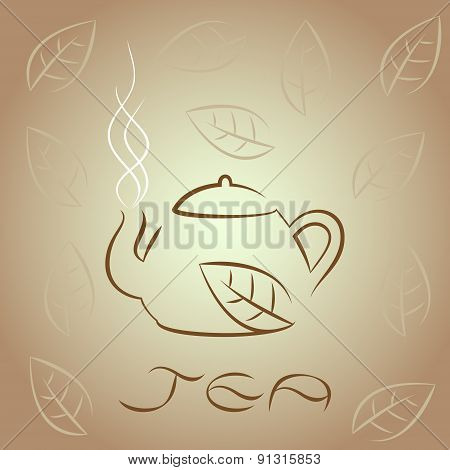 Tea Card Template For Design