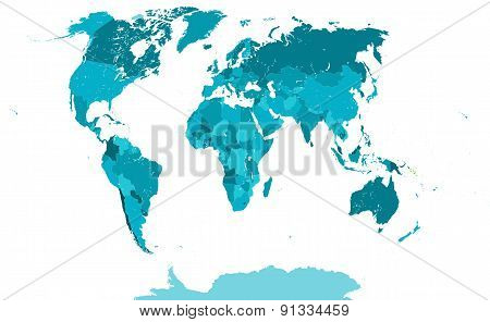 Political Map World Vector & Photo (Free Trial) | Bigstock
